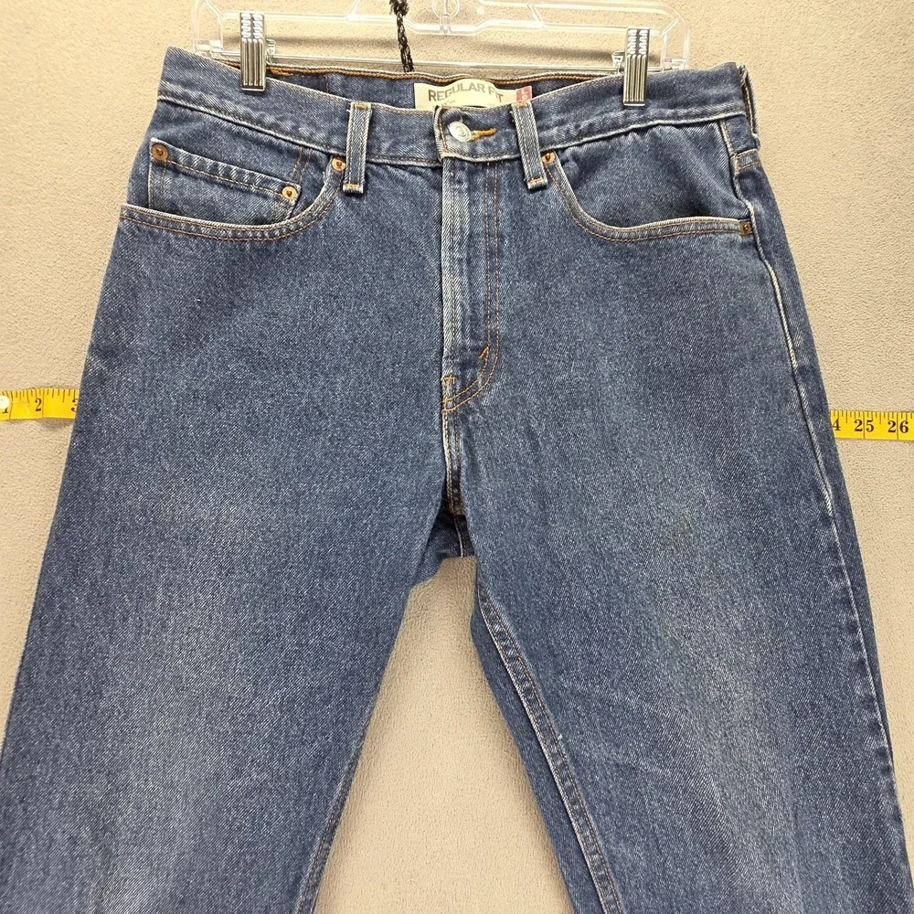 Levis 505 Jeans Mens 32x30 Blue Medium Wash‎ Straight Zip Fly Regular Fit Denim